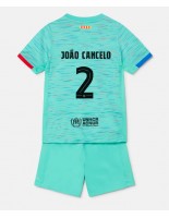 Barcelona Joao Cancelo #2 Alternativní dres pro děti 2023-24 Krátký Rukáv (+ trenýrky)